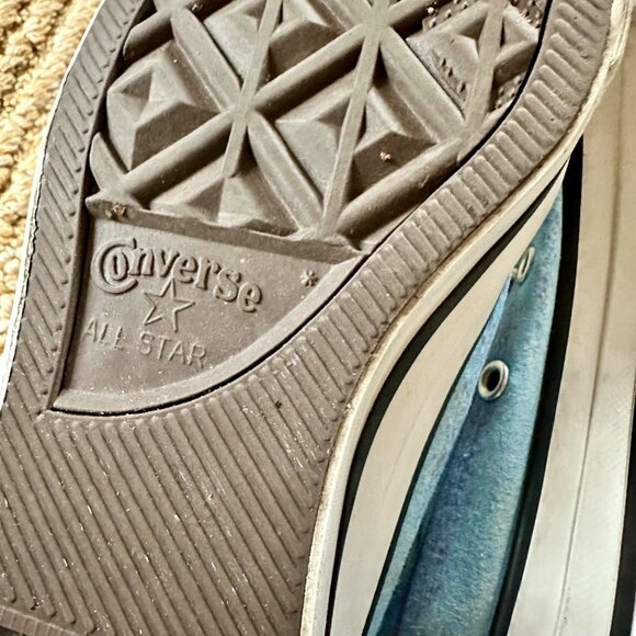 Unique High-tops Converse Women's Size 6 Blue Tones Pattern - Picture 6 of 9